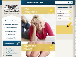 Web site www.ambank.com, American Bank of the North