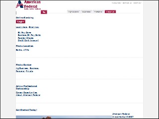 Web site www.americanfederalbank.com, American Federal Bank