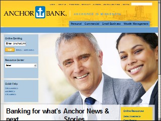Web site www.anchorlink.com, Anchor Bank