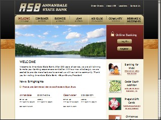 Web site www.annabank.com, Annandale State Bank