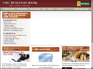 Web site www.businessbankmn.com, Business Bank