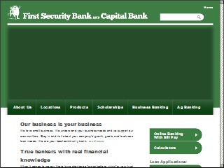 Web site www.capitalbankstpaul.com, Capital Bank