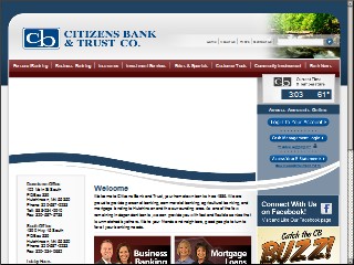Web site www.cbhutch.com, Citizens Bank & Trust Co