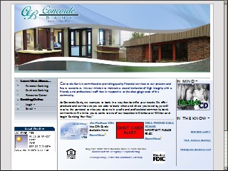 Web site www.concordebanks.com, Concorde Bank