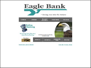 Web site www.eaglebankmn.com, Eagle Bank