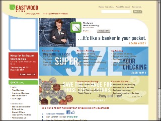 Web site www.eastwoodbank.com, Eastwood Bank