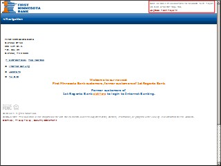 Web site www.firstmnbank.com, CorTrust Bank