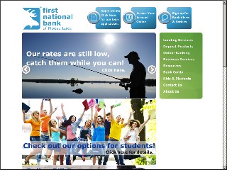 Web site www.firstmooselake.com, First National Bank