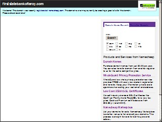 Web site www.firststatebankofleroy.com, First State Bank Spring Valley