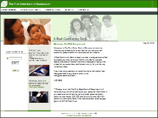 Web site www.fsbrosemount.com, First State Bank Of Rosemount