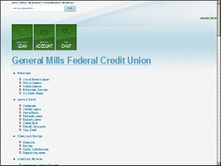 Web site www.gmfcu.com, General Mills