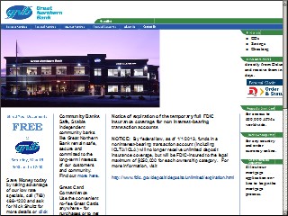 Web site www.greatnorthernbank.com, First American Bank