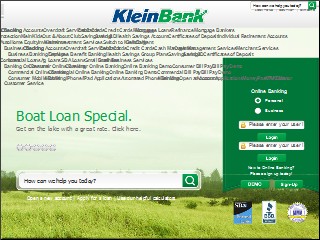 Web site www.kleinet.com, First National Bank