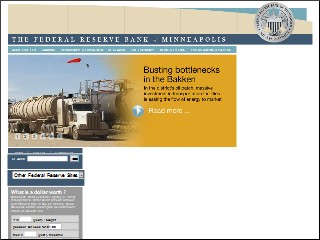 Web site www.minneapolisfed.org, Federal Reserve Bank