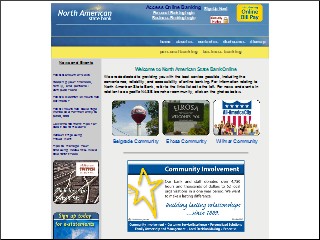 Web site www.nasbank.com, North American State Bank