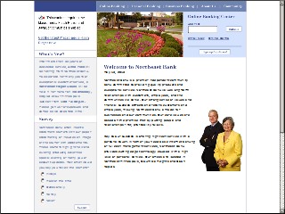 Web site www.northeastbank-mn.com, Northeast Bank
