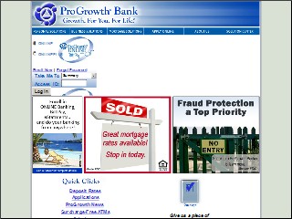 Web site www.progrowth.com, Progrowth Bank