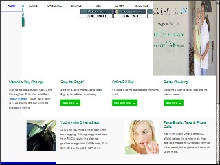 Web site www.redwingcu.com, Red Wing Credit Union