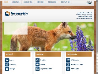 Web site www.ssbhibbing.com, Security State Bank