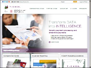 Web site www.t-chek.com, T-Chek Systems Inc