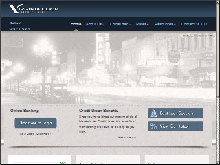 Web site www.vccu.org, Virginia Coop Credit Union
