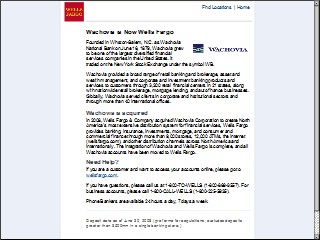 Web site www.wachovia.com, Wystar Global Retirement Sltns
