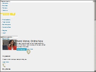 Web site https://www.westernunion.com/, Western Union